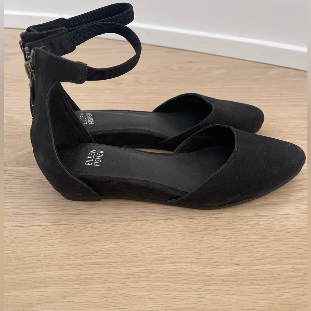 Eileen Fisher Ingle Ankle Strap Flat Sz 6